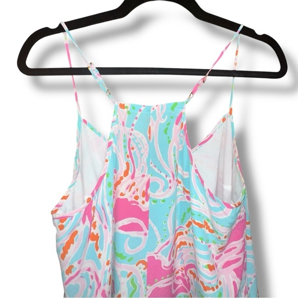 Lilly Pulitzer Dusk Silk Tank Dress Jellies Be Jammin Size Medium - Picture 10 of 14